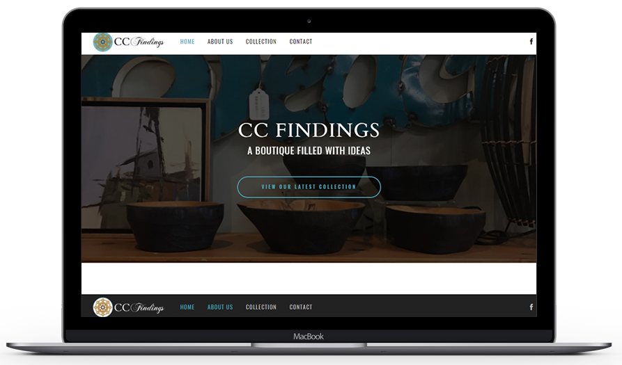 cc findings web design portfolio